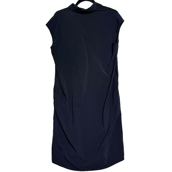 Athleta Daybreak Lightweight Midi Dress Womens Small Black Athleisure Relaxed - Picture 2 of 6
